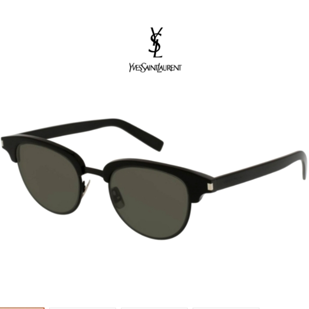 EUC Yves St Laurent SL 160 SLIM Black Sunglasses